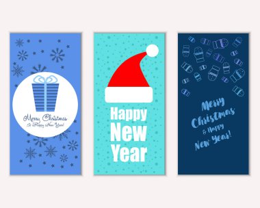 Mutlu Noeller ve mutlu yeni yıl tebrik kartları   
