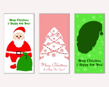 Mutlu Noeller ve mutlu yeni yıl tebrik kartları  
