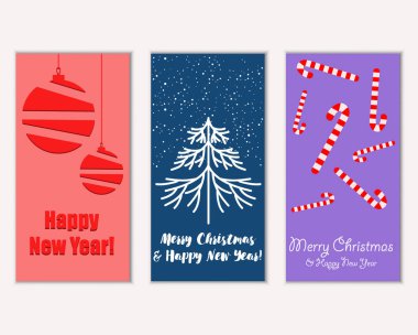 Mutlu Noeller ve mutlu yeni yıl tebrik kartları   