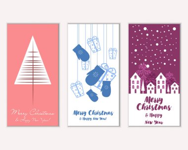 Mutlu Noeller ve mutlu yeni yıl tebrik kartları   