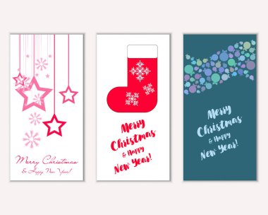 Mutlu Noeller ve mutlu yeni yıl tebrik kartları   