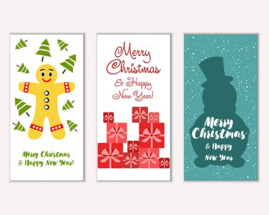 Mutlu Noeller ve mutlu yeni yıl tebrik kartları  