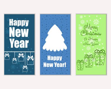 Mutlu Noeller ve mutlu yeni yıl tebrik kartları   