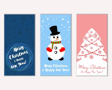 Mutlu Noeller ve mutlu yeni yıl tebrik kartları  