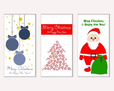 Mutlu Noeller ve mutlu yeni yıl tebrik kartları   