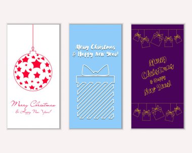 Mutlu Noeller ve mutlu yeni yıl tebrik kartları  