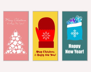 Mutlu Noeller ve mutlu yeni yıl tebrik kartları   