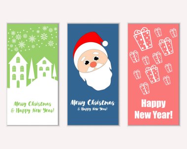 Mutlu Noeller ve mutlu yeni yıl tebrik kartları    