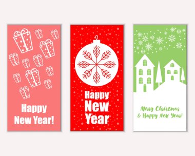 Mutlu Noeller ve mutlu yeni yıl tebrik kartları    
