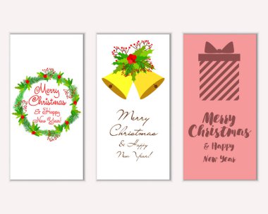 Mutlu Noeller ve mutlu yeni yıl tebrik kartları  