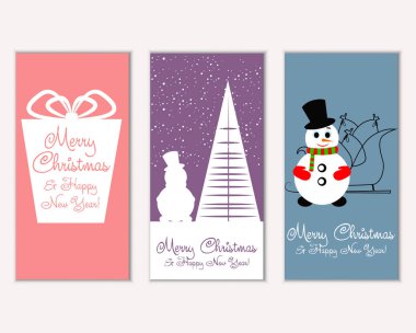 Mutlu Noeller ve mutlu yeni yıl tebrik kartları   