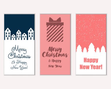 Mutlu Noeller ve mutlu yeni yıl tebrik kartları  