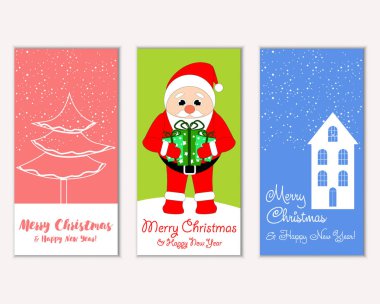Mutlu Noeller ve mutlu yeni yıl tebrik kartları  