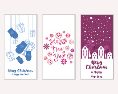 Mutlu Noeller ve mutlu yeni yıl tebrik kartları   