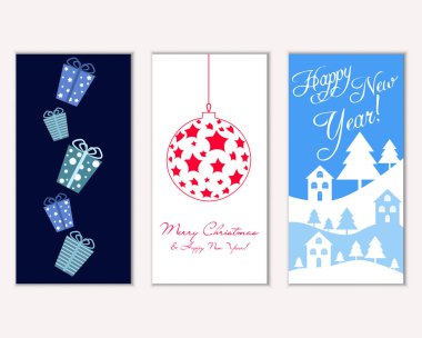 Mutlu Noeller ve mutlu yeni yıl tebrik kartları   