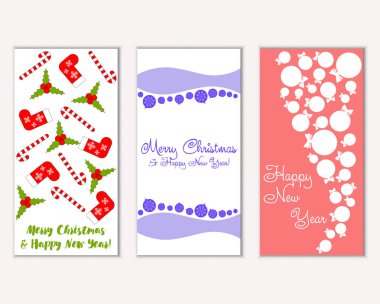 Mutlu Noeller ve mutlu yeni yıl tebrik kartları   