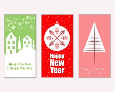 Mutlu Noeller ve mutlu yeni yıl tebrik kartları    