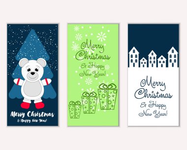 Mutlu Noeller ve mutlu yeni yıl tebrik kartları   