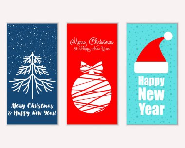 Mutlu Noeller ve mutlu yeni yıl tebrik kartları   