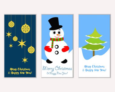 Mutlu Noeller ve mutlu yeni yıl tebrik kartları   