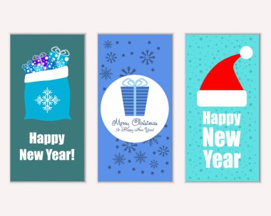 Mutlu Noeller ve mutlu yeni yıl tebrik kartları   