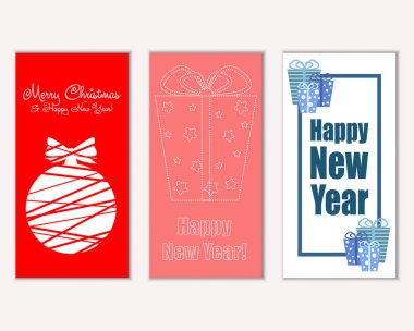Mutlu Noeller ve mutlu yeni yıl tebrik kartları   