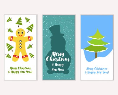Mutlu Noeller ve mutlu yeni yıl tebrik kartları  