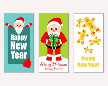 Mutlu Noeller ve mutlu yeni yıl tebrik kartları   