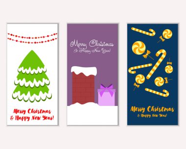 Mutlu Noeller ve mutlu yeni yıl tebrik kartları   