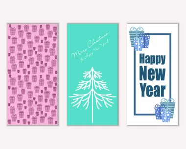 Mutlu Noeller ve mutlu yeni yıl tebrik kartları   