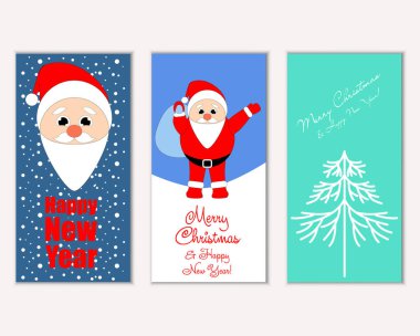 Mutlu Noeller ve mutlu yeni yıl tebrik kartları   