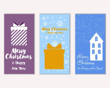 Mutlu Noeller ve mutlu yeni yıl tebrik kartları  