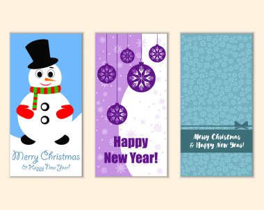 Mutlu Noeller ve mutlu yeni yıl tebrik kartları  