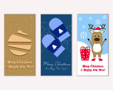 Mutlu Noeller ve mutlu yeni yıl tebrik kartları   