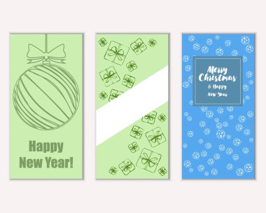 Mutlu Noeller ve mutlu yeni yıl tebrik kartları   