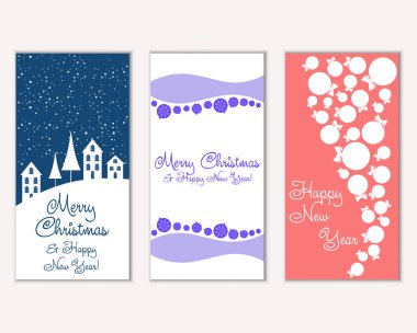 Mutlu Noeller ve mutlu yeni yıl tebrik kartları   