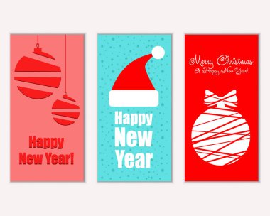 Mutlu Noeller ve mutlu yeni yıl tebrik kartları   