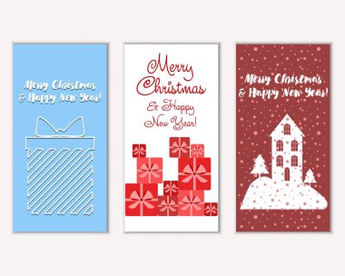 Mutlu Noeller ve mutlu yeni yıl tebrik kartları  