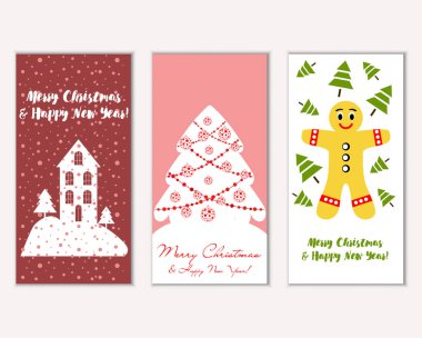 Mutlu Noeller ve mutlu yeni yıl tebrik kartları  