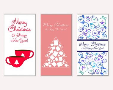 Mutlu Noeller ve mutlu yeni yıl tebrik kartları   