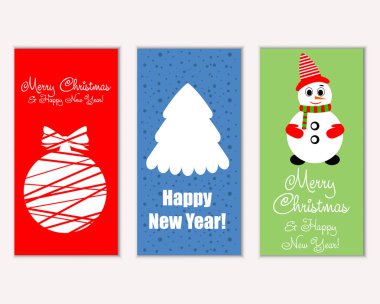 Mutlu Noeller ve mutlu yeni yıl tebrik kartları   