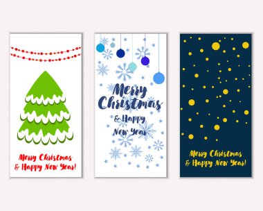 Mutlu Noeller ve mutlu yeni yıl tebrik kartları   