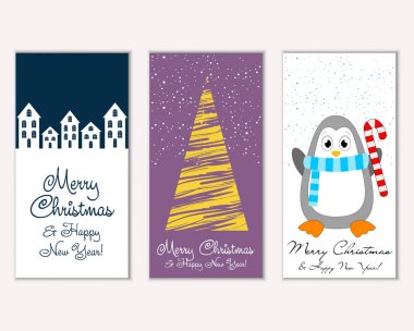 Mutlu Noeller ve mutlu yeni yıl tebrik kartları   