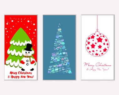 Mutlu Noeller ve mutlu yeni yıl tebrik kartları  