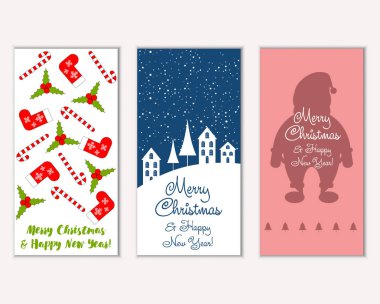Mutlu Noeller ve mutlu yeni yıl tebrik kartları   