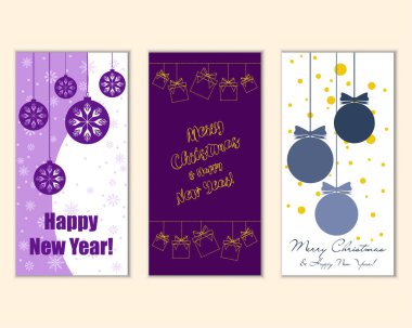 Mutlu Noeller ve mutlu yeni yıl tebrik kartları  