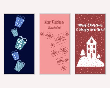 Mutlu Noeller ve mutlu yeni yıl tebrik kartları    