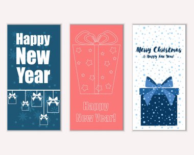 Mutlu Noeller ve mutlu yeni yıl tebrik kartları   