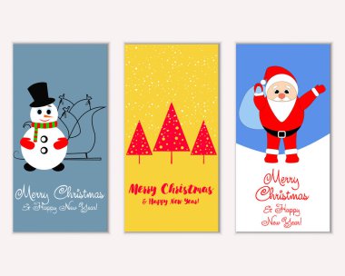 Mutlu Noeller ve mutlu yeni yıl tebrik kartları   