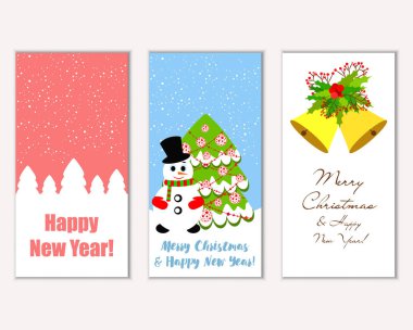Mutlu Noeller ve mutlu yeni yıl tebrik kartları  